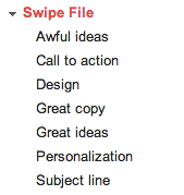 swipe file example