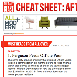 The Daily Beast Cheat Sheet email newsletter