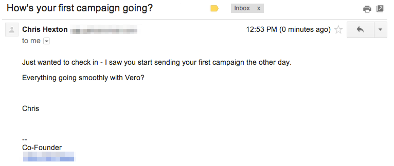 vero-triggered-email