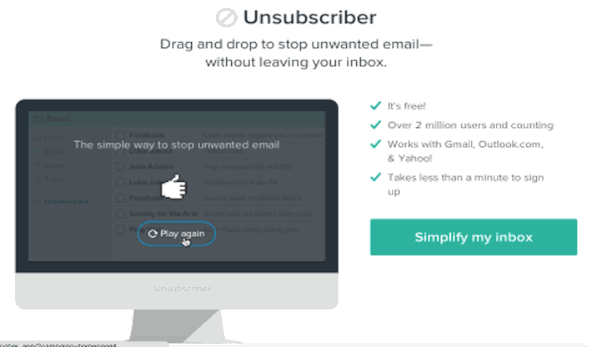 unsubscribe from emails