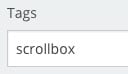 scrollbox tag